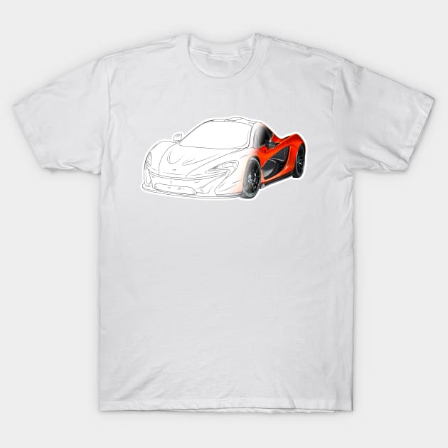 Fast and Furious McLaren P1 Supercar T-Shirt by 4U2NV-LDN